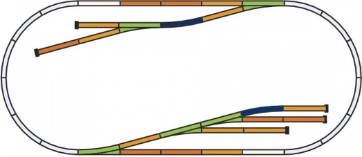 Piko Track Set D Dead End Track