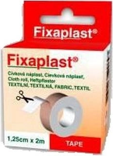 Fixaplast tekstila plāksteris ruļlī 1,25 cm x 2 m