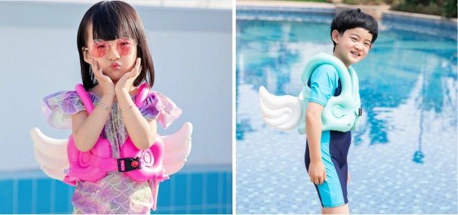 Children's swim vest, size L - wings