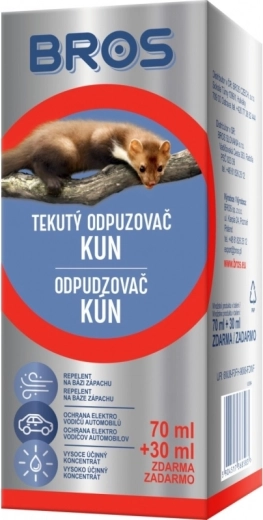 Bros šķidrais caunu atbaidītājs 70 ml + 30 ml bez maksas