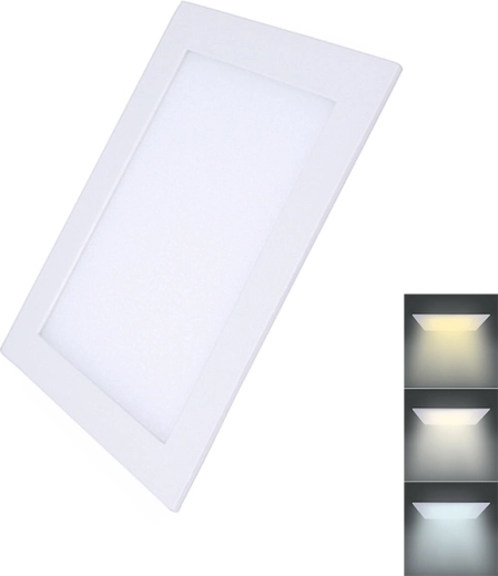 Solight Square CCT 18 W LED Mini Recessed Panel
