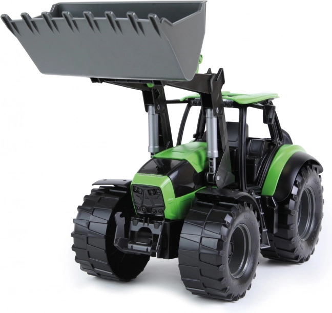 Lena Worxx traktors ar priekšējo kausu DEUTZ FAHR Agrotron 45 cm kastē
