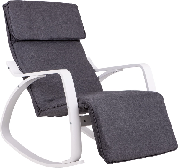 Rocking Chair with Adjustable Footrest by ModernHome