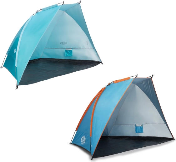Pludmales telts NILS Camp NC8030 zili–oranžs XXL