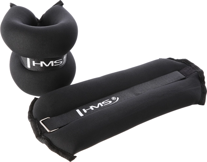 Potīšu un plaukstu svaru aproces HMS 2 × 3 kg, melnas