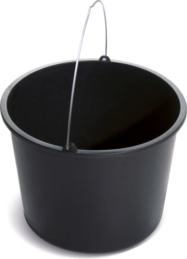 Construction bucket 16 l with metal handle and spout