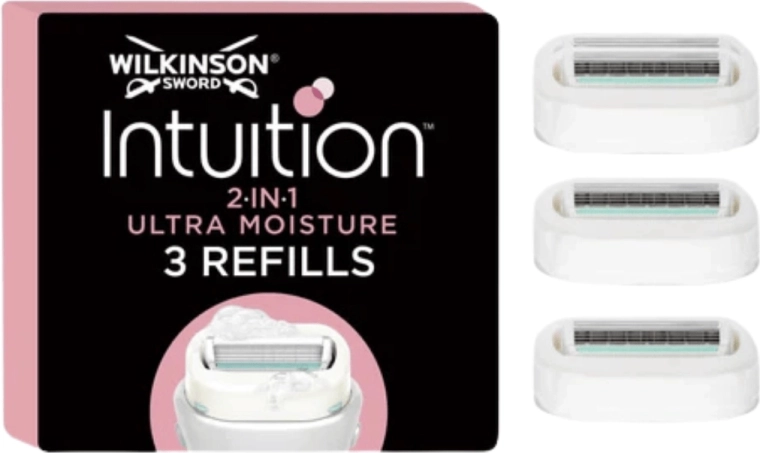 Wilkinson Intuition skūšanās maiņas galviņas 2v1 Ultra Moisture, 3 gab.