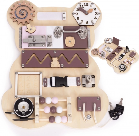 Koka sensorā tāfele – lācis, 12 elementi ECOTOYS