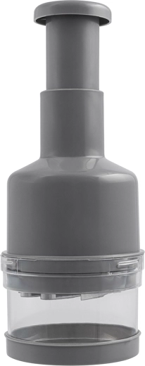 Altomdesign dārzeņu smalcinātājs ar 6 asmeņiem, pelēks, 22 × 9 × 9 cm