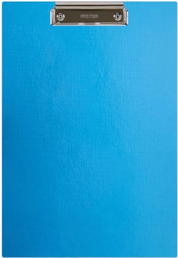 A4 Clipboard Board made of laminated cardboard, pastel blue