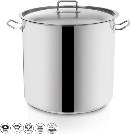 Stainless steel Stock pot 22 L with lid