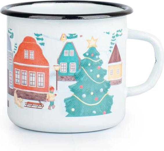 Enamel Mug TORO 370 ml Village