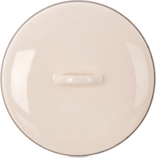 Enamelled cream lid 24.5 cm