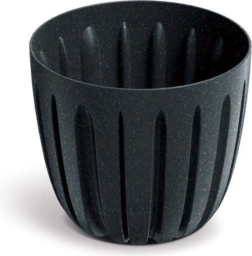 Puķu pods Wario Eco Wood 13,8 cm antracīts