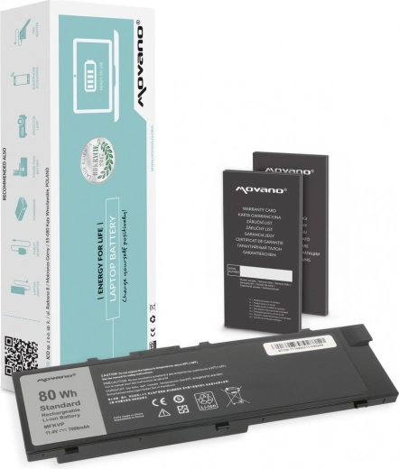 Movano Battery for Dell Precision 15 7510 and 17 7710, 7000 mAh (80 Wh)