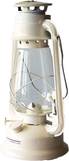 Petrolejas lampa 30 cm balta