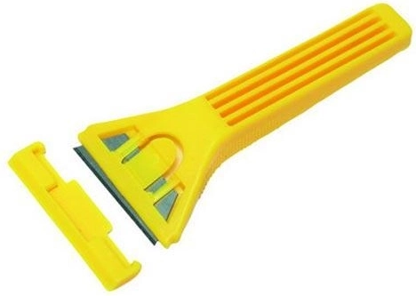 Glass scraper with cover