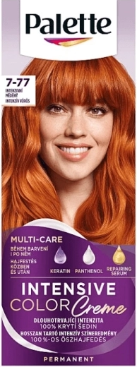Palette Intensive Color Creme intensīvā krēmkrāsa matiem 7-77 intensīvi vara tonis 50 ml