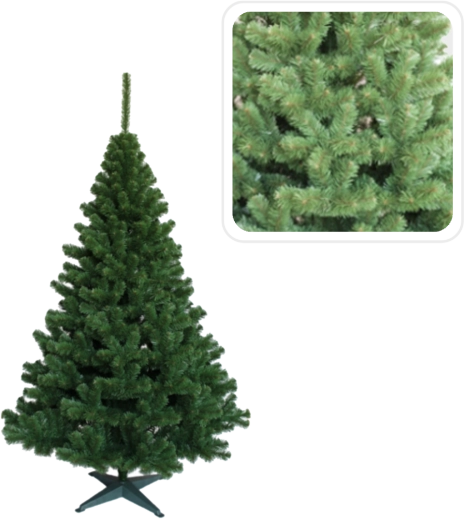 Mākslīgā Ziemassvētku egle zaļa 150 cm - 1 gab.