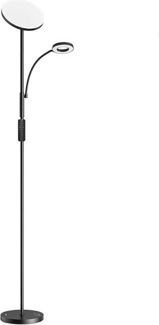 Dubultā stāvlampa ar tālvadību BLITZWILL 36 W, melna