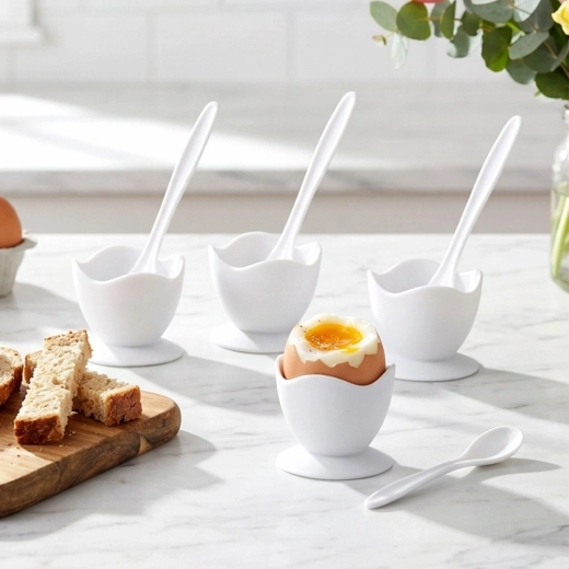 A spoon for each egg cup