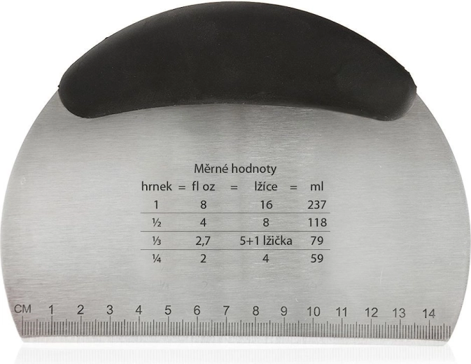 Tērauda konditorejas špakteļlāpstiņa un mīklas skrāpis 16 cm