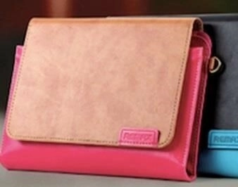 Rozā Remax ādas maciņš iPad Mini (Retina)
