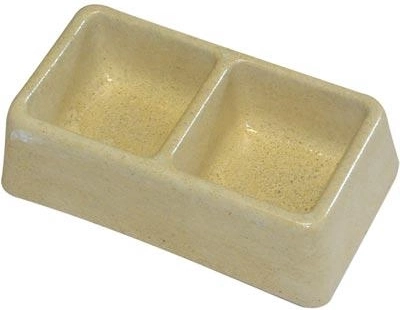 Concrete double dish for rodents – small, 165 × 90 × 50 mm