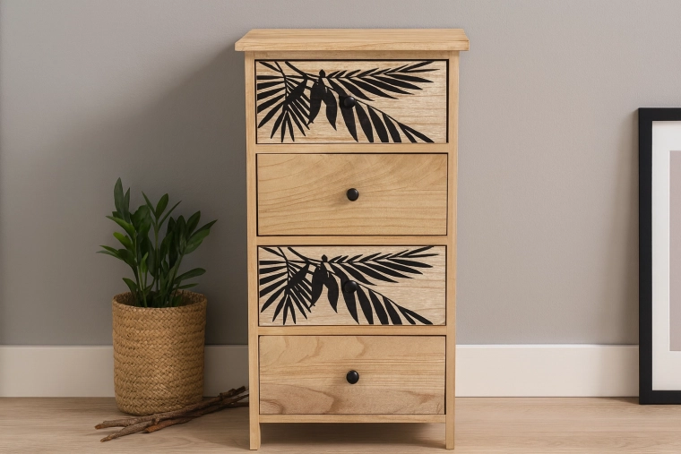 Kumode ar 4 atvilktnēm Zofia 40 × 29 × 73 cm
