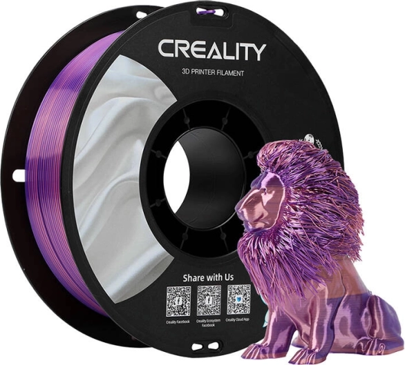 Silk PLA filament Creality pink‑purple 1.75 mm