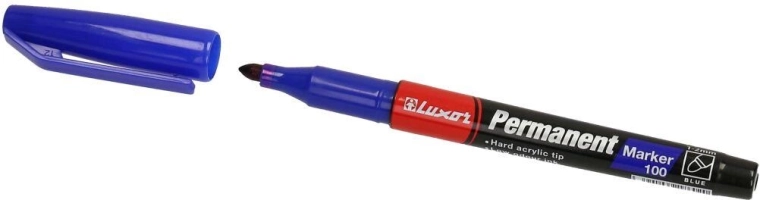 Luxor 100 Permanent Marker Blue 1–2 mm