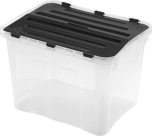 Plastmasas uzglabāšanas kaste ar vāku HEIDRUN Classic 42 l
