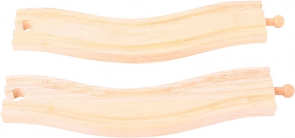 Curved Tracks Bigjigs Rail 22 cm - 2 pcs