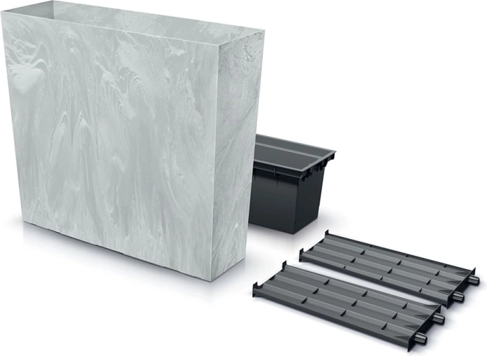Tall Planter URBI Case Concrete Effect with Insert 77 cm