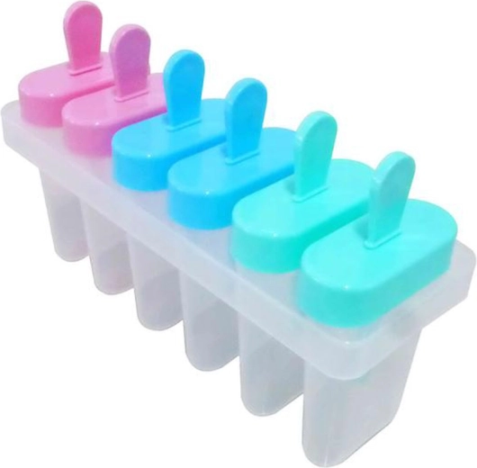 Plastmasas saldējuma formiņas, komplekts 6 gab.