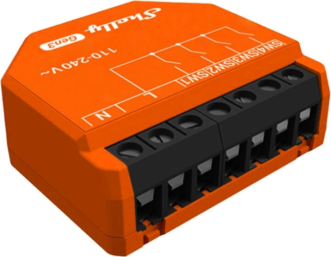 Shelly i4 Gen3 scene controller Wi‑Fi/Bluetooth