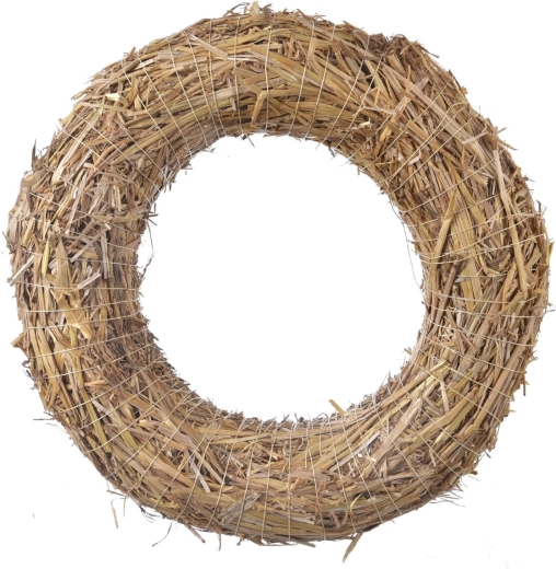 Straw wreath 40 cm – natural base for decorations