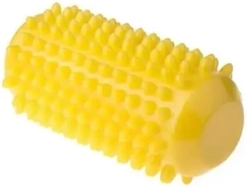 Fizjo rehabilitation massage spiky roller 12.8 cm yellow