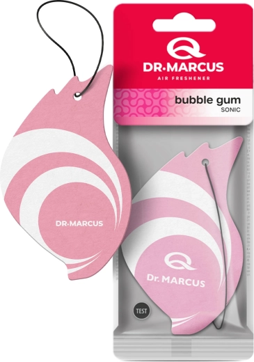 Dr. Marcus Sonic piekaramais gaisa atsvaidzinātājs automašīnai Bubblegum