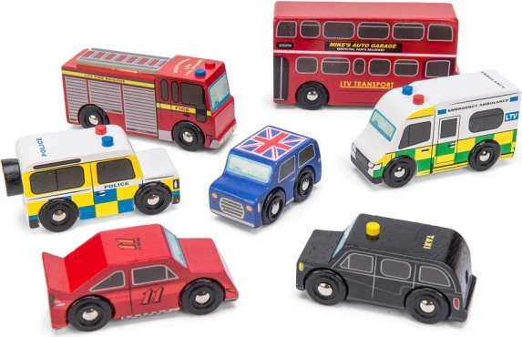 Le Toy Van Londonas koka automašīnu komplekts