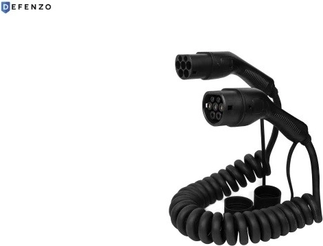 Defenzo Spiro AC22 spirālveida uzlādes kabelis Type 2 10 m