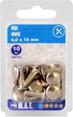 Dobā kniede 4 × 18 mm (10 gab.)
