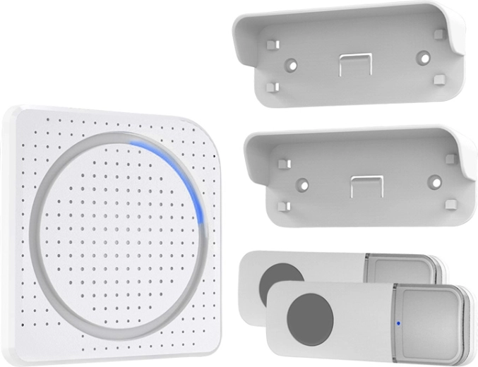 Solight wireless plug-in doorbell with 2 buttons, 200 m, white