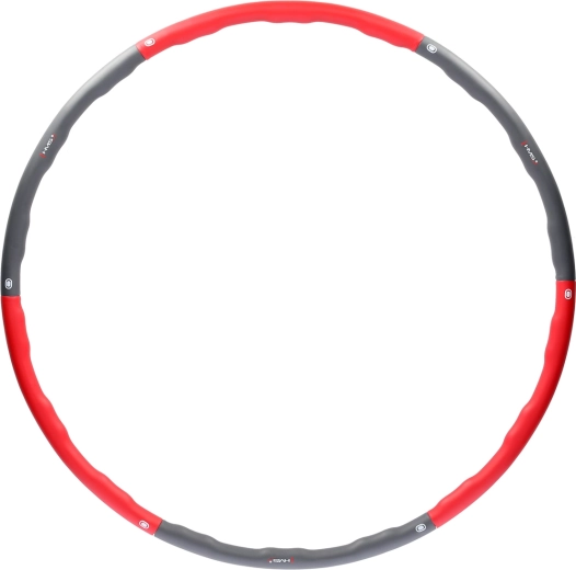 Masāžas hula hoop riņķis HMS, 100 cm – sarkans