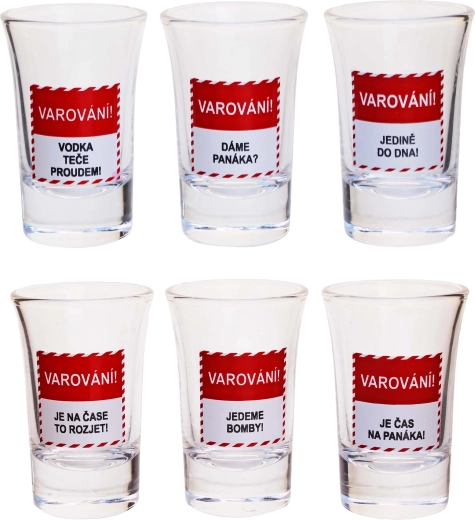 Dāvanu komplekts TORO šotiem “Brīdinājums” 6×40 ml