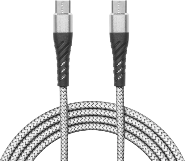 Datu kabelis USB-C uz USB-C, balts, 2 m