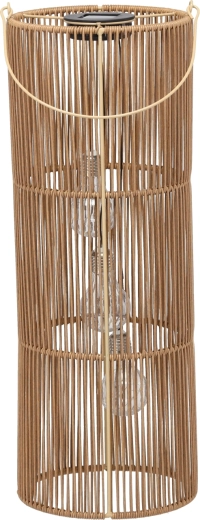 Brūns saules enerģijas laternas lukturis, 57 cm