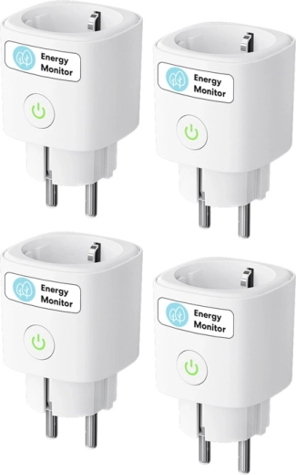Meross Matter Smart Plug with Energy Monitoring, 4 pcs