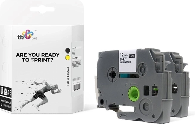 Laminēta lente TB Print TBTB-TZE631 Brother P-touch printeriem