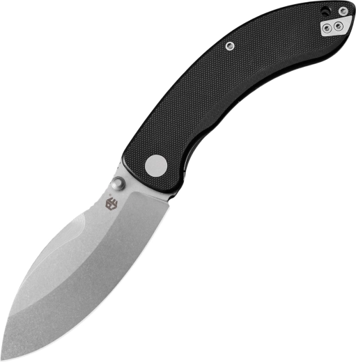 Petrified Fish Zonda salokāmais nazis 9,5 cm, stonewash, melns G10